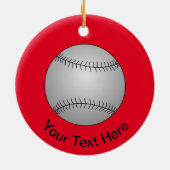 Honkbal Keramisch Ornament (Achterkant)