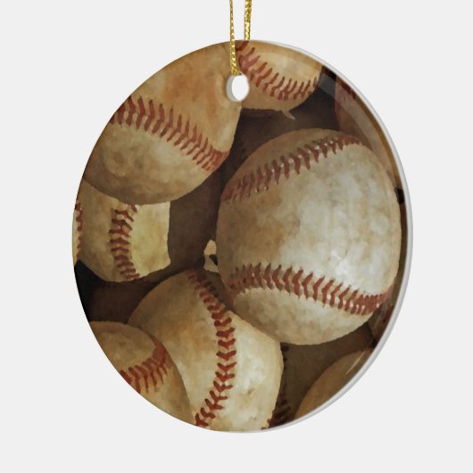 Honkbal Keramisch Ornament (Links)