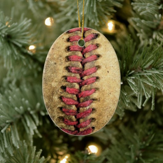  honkbal keramisch ornament (Boom)