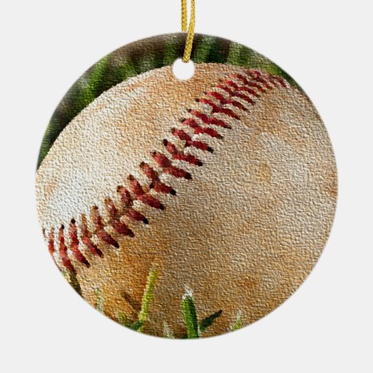 Honkbal Keramisch Ornament (Voorkant)