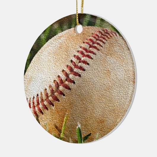 Honkbal Keramisch Ornament (Links)
