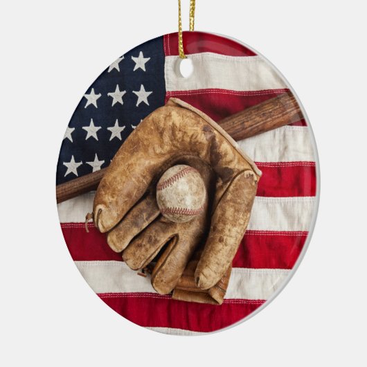  honkbal keramisch ornament (Links)