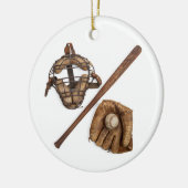  honkbal keramisch ornament (Links)