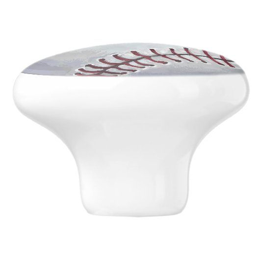 Honkbal Keramische Knop (Zijkant)