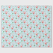 honkbal kerst cadeaupapier (Vlak)