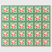 Honkbal Kerst Geschenk Cadeaupapier (Vlak)