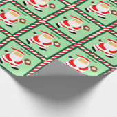 Honkbal Kerst Geschenk Cadeaupapier (Hoek)