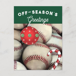 Honkbal Kerst Kaarten Feestdagenkaart