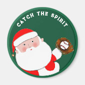 Honkbal Kerst Kousen Stuffers Magneet (Voorkant)