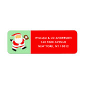 Honkbal Kerst Label (Voorkant)