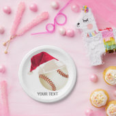 honkbal kerst papieren bordje (Feest)