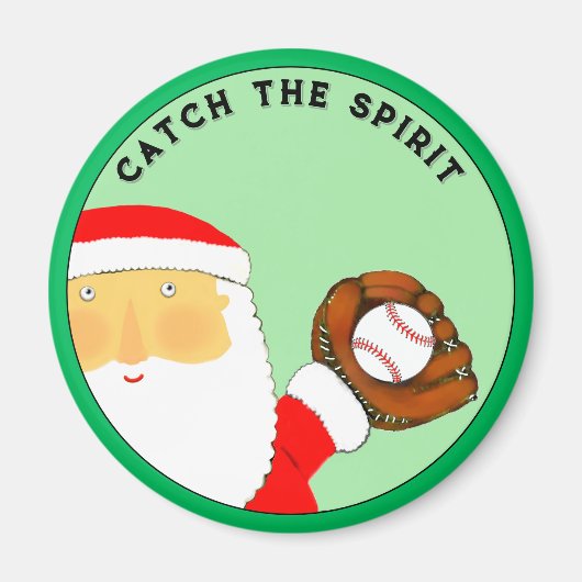 Honkbal Kerst Sock Stuffers Magneet (Voorkant)