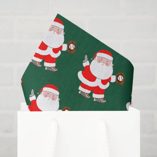 Honkbal Kerst Tissuepapier (Cadeauzakje)