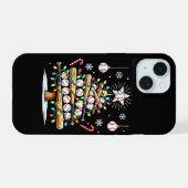 Honkbal Kerstboom iPhone 15 Case (Achterkant horizontaal)