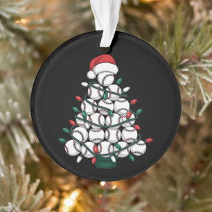 Honkbal Kerstboom Kerstman Sport Ornament