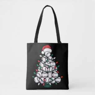 Honkbal Kerstboom Kerstman Sport Tote Bag