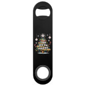Honkbal Kerstboom Speed Flessenopener (Achterkant)