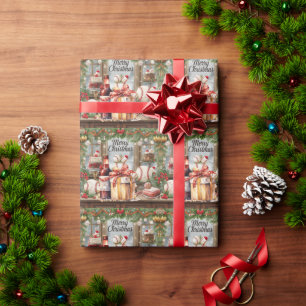 Honkbal kerstcadeau cadeaupapier