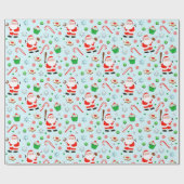 Honkbal Kerstcadeau Cadeaupapier (Vlak)