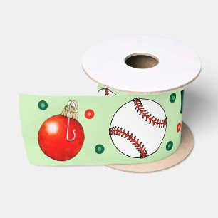 Honkbal Kerstcadeau Satijnen Lint