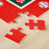 Honkbal Kerstcadeaus Legpuzzel (Zijkant)