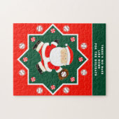 Honkbal Kerstcadeaus Legpuzzel (Horizontaal)