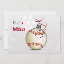 honkbal kerstgroeten feestdagenkaart