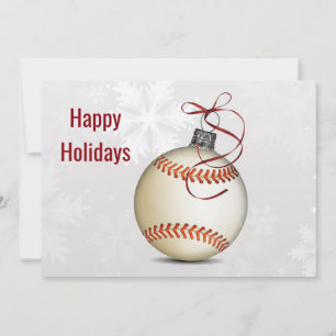 honkbal kerstgroeten feestdagenkaart