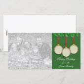 Honkbal Kerstkaart (Voorkant / Achterkant)