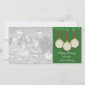 Honkbal Kerstkaart (Voorkant)