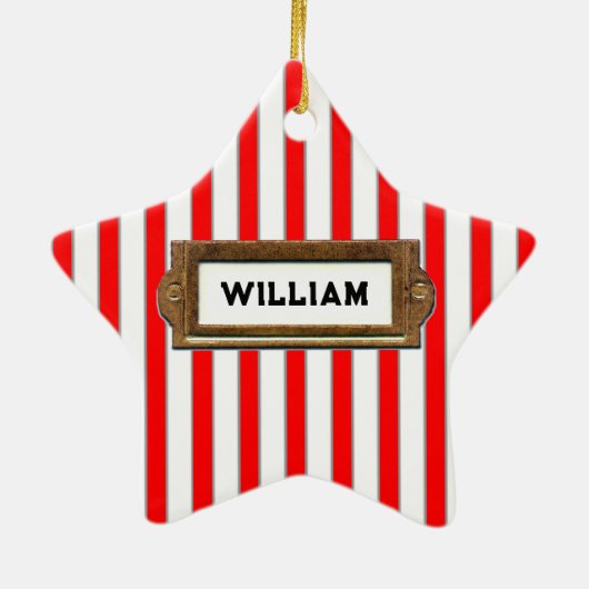 Honkbal Kerstman Keramisch Ornament (Achterkant)