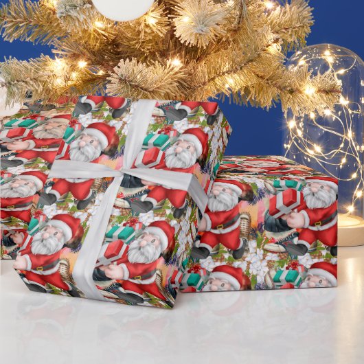 Honkbal Kerstmis met Sinterklaas brengen cadeaus Cadeaupapier (Feestdagen)