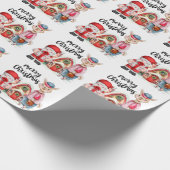 Honkbal Kerstmis met Sinterklaas Wrapping Papier (Hoek)