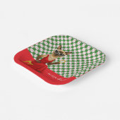 Honkbal Kerstmis thema voor Cat Lovers Papieren Bordje (Gebogen)