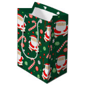 Honkbal Kerstmis Vakantie Medium Gift Bag Cadeauzakje (Voorkant Gekanteld)