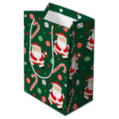 Honkbal Kerstvakantie Midden Geschenkentas Medium Cadeauzakje (Achterkant Gekanteld)