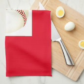Honkbal keukenhanddoek. theedoek (Quarter Fold)