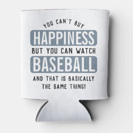 Honkbal kijken is geluk grappig honkbal blikjeskoeler