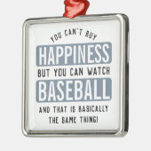 Honkbal kijken is geluk grappig honkbal metalen ornament (Links)