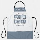 Honkbal kijken is geluk grappig honkbal schort (Voorkant)