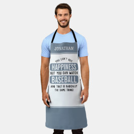 Honkbal kijken is geluk grappig honkbal schort