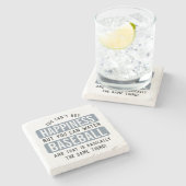 Honkbal kijken is geluk grappig honkbal stenen onderzetter (Zijkant)