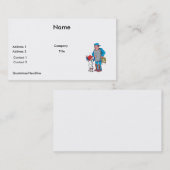 honkbal kind ruzie met de umpire visitekaartje (Voorkant / Achterkant)