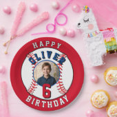 Honkbal Kinder foto verjaardagsfeest Papieren Bordje (Feest)