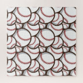 Honkbal: Klassiek naadloos patroon Legpuzzel (Horizontaal)