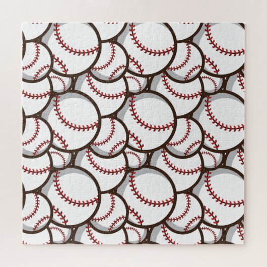 Honkbal: Klassiek naadloos patroon Legpuzzel (Horizontaal)