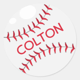 Honkbal klassieke ronde sticker