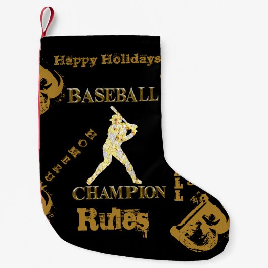 Honkbal Kleine Kerstsok (Voorkant)