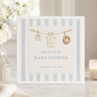 Honkbal Kleine Rookie Strepen Baby Shower Feest