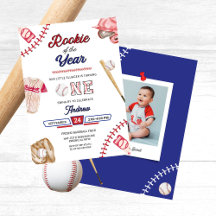 Honkbal Kleine Slagger 1e Verjaardag Jongensfeest